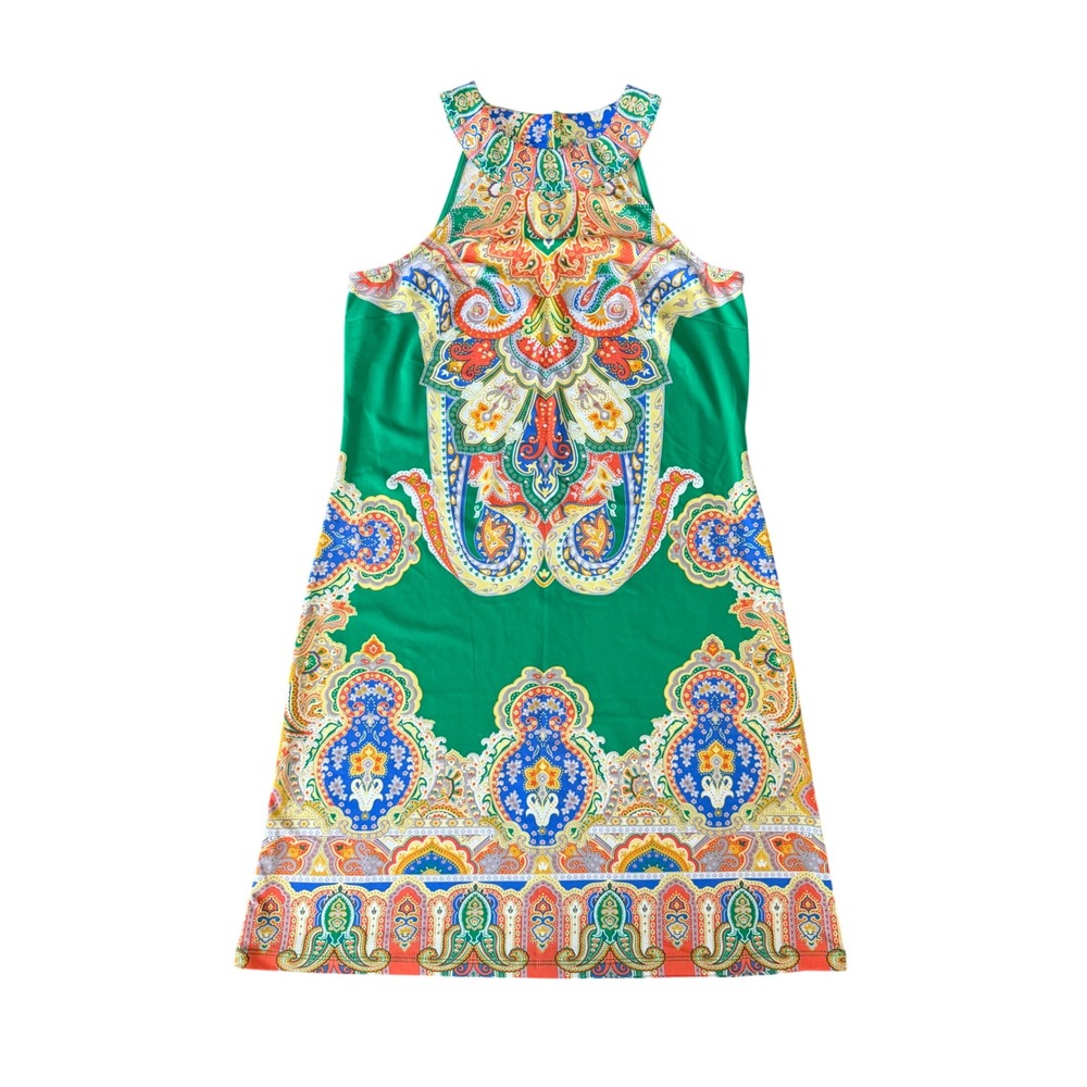 INC International Concepts Women's XS Green Halter Mini Dress | SKU 1103